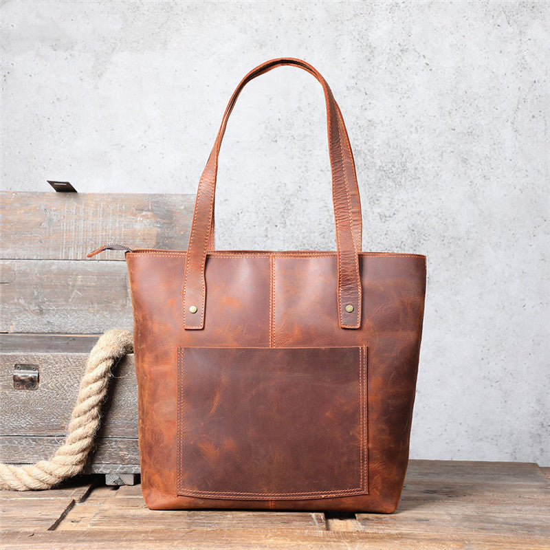 Casual Leather Shoulder Bag