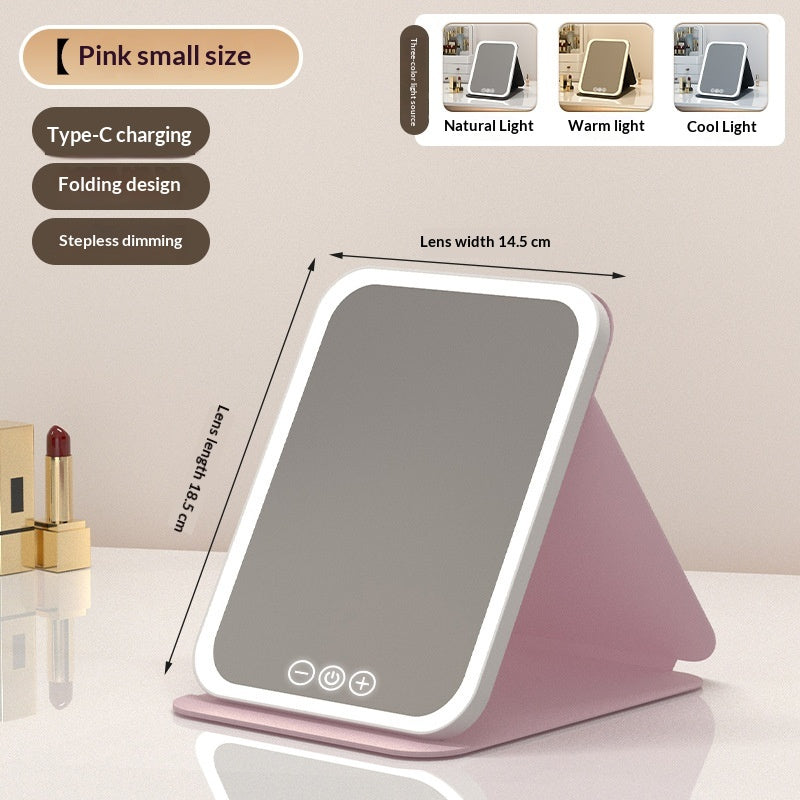 Draagbare LED spiegel