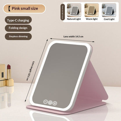 Draagbare LED spiegel