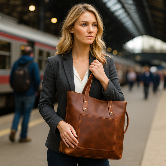 Casual Leather Shoulder Bag